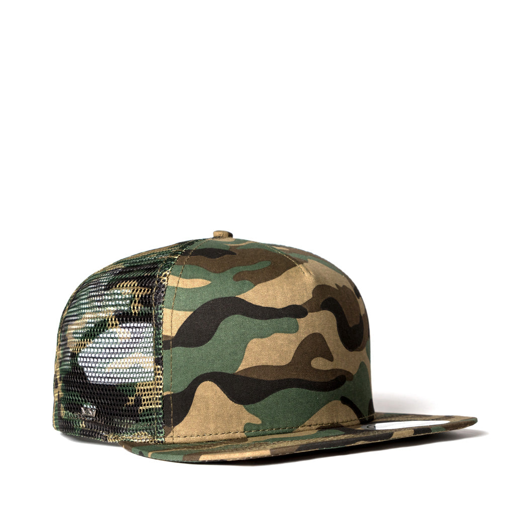 The 5 Panel Flat Peak Trucker