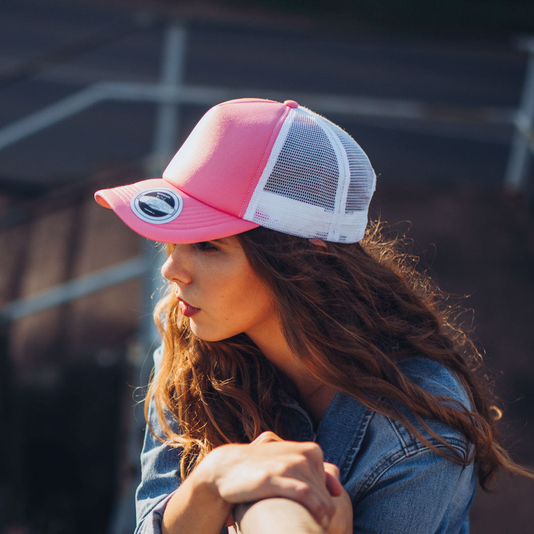 The 5 Panel Curved Peak Trucker