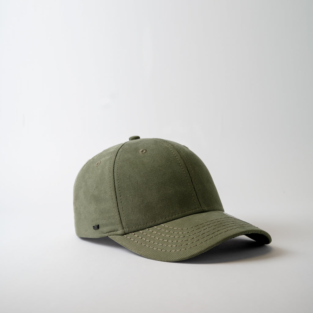 Suede Polytwill 6 Panel Adjustable