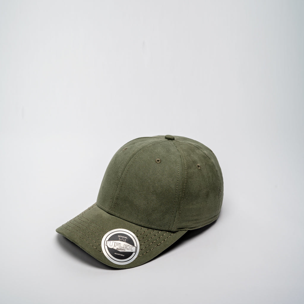 Suede Polytwill 6 Panel Adjustable