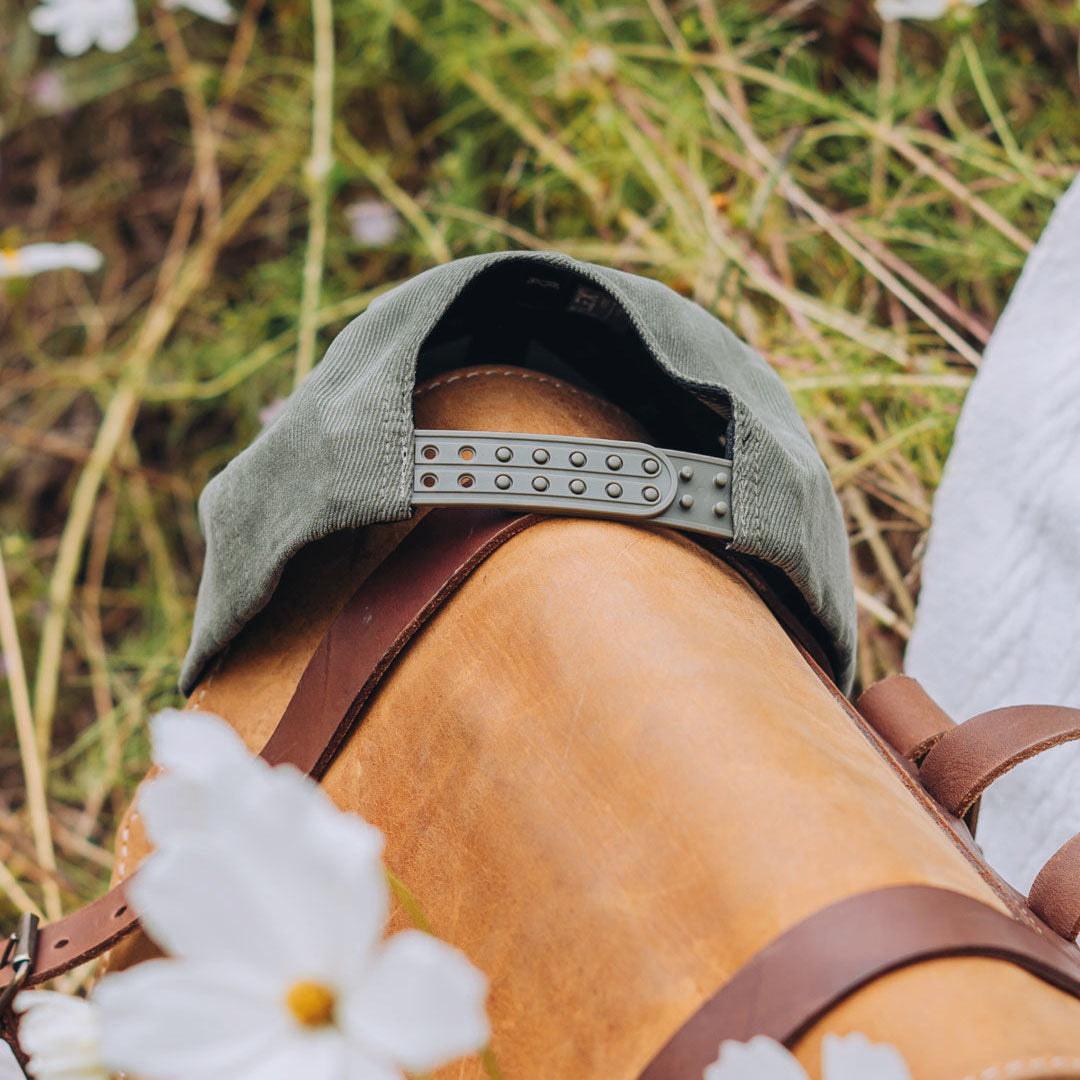 Suede Polytwill 6 Panel Adjustable