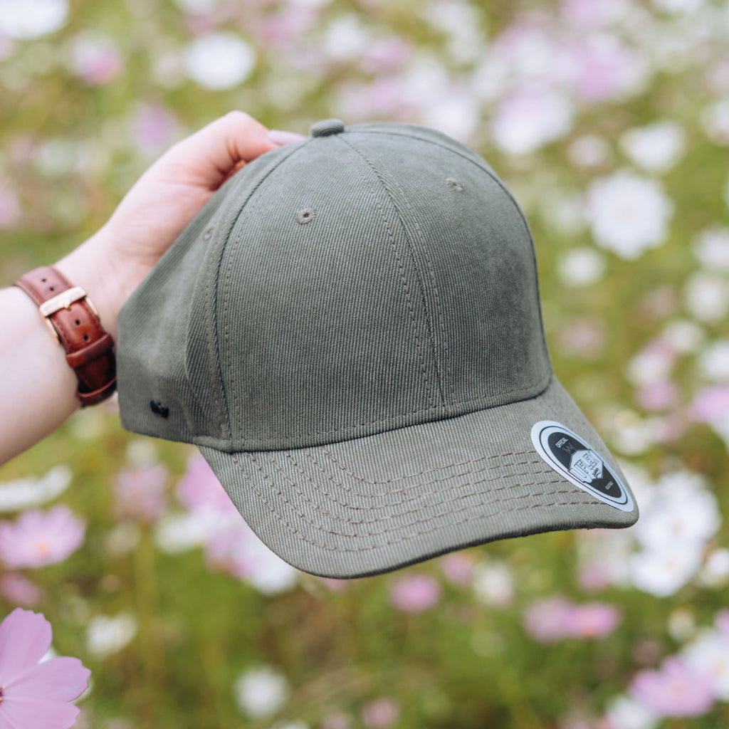 Suede Polytwill 6 Panel Adjustable