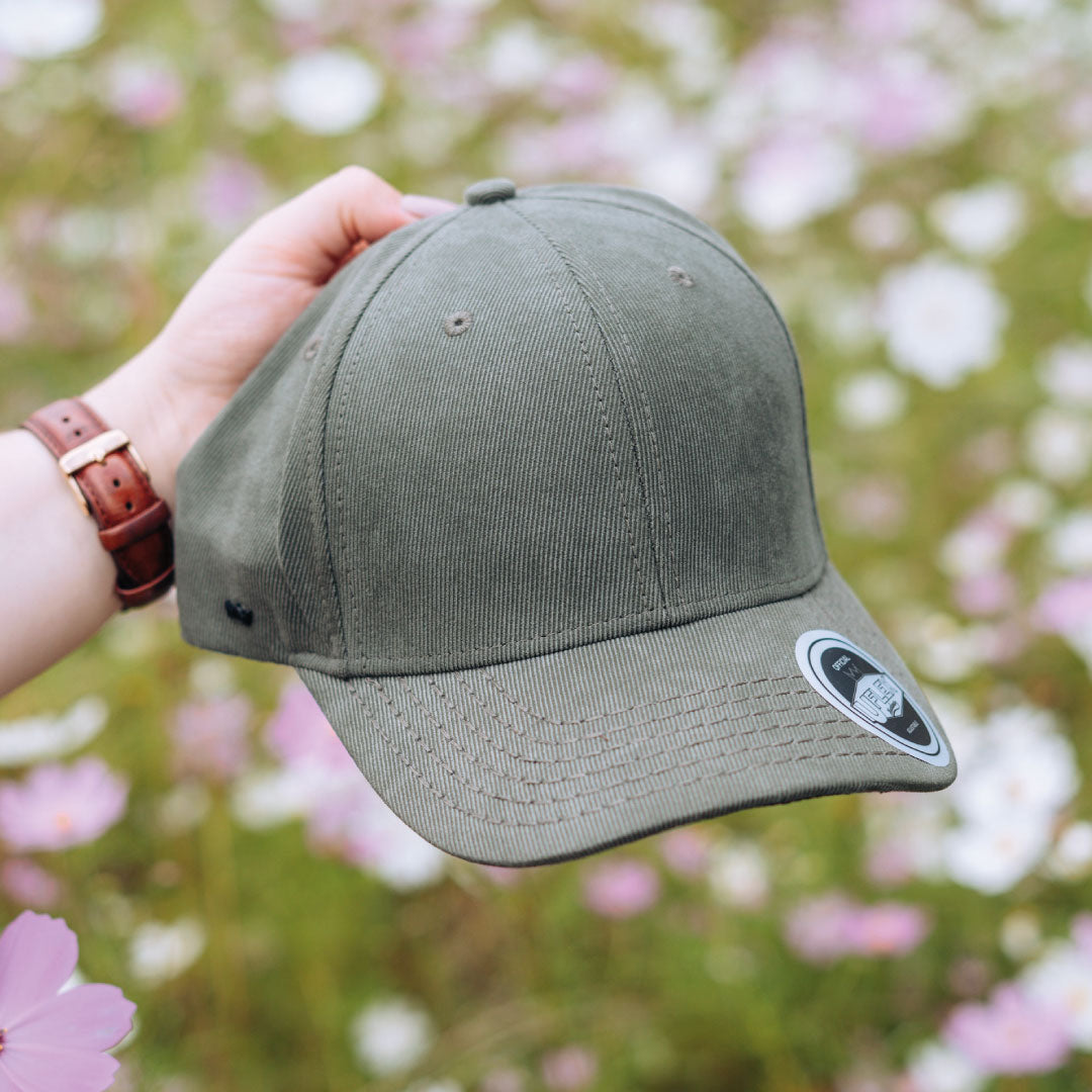 Suede Polytwill 6 Panel Adjustable